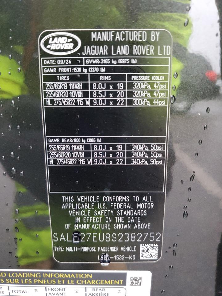 2025 LAND ROVER DEFENDER 110 X-DYNAMIC SE 2025 LAND ROVER DEFENDER 110 X-DYNAMIC SE