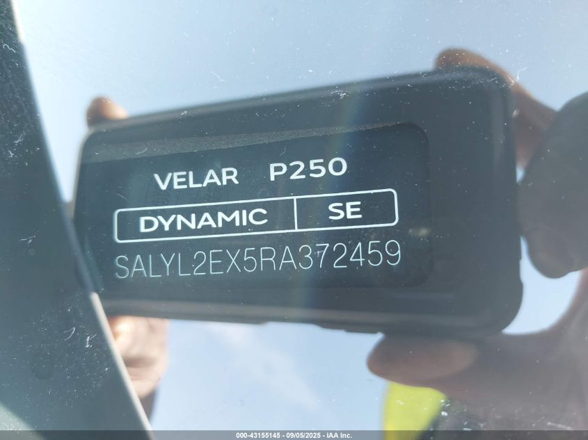 2024 LAND ROVER RANGE ROVER VELAR P250 DYNAMIC SE 2024 LAND ROVER RANGE ROVER VELAR P250 DYNAMIC SE