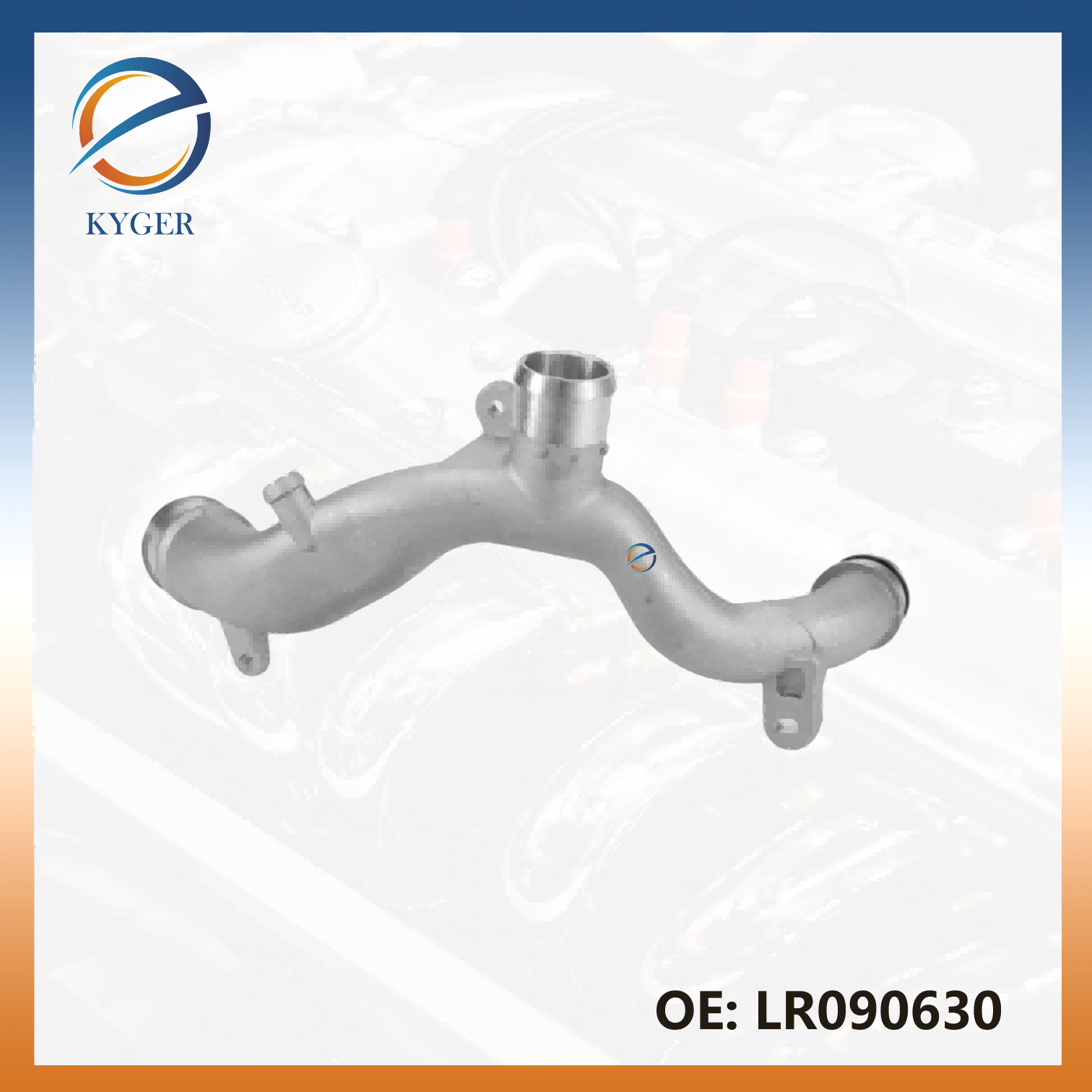 Aluminum Engine Coolant Water Hose LR090630 for Land Rover Range Rover Sport 2010 - 2017 3.0L 5.0L Gas Engine