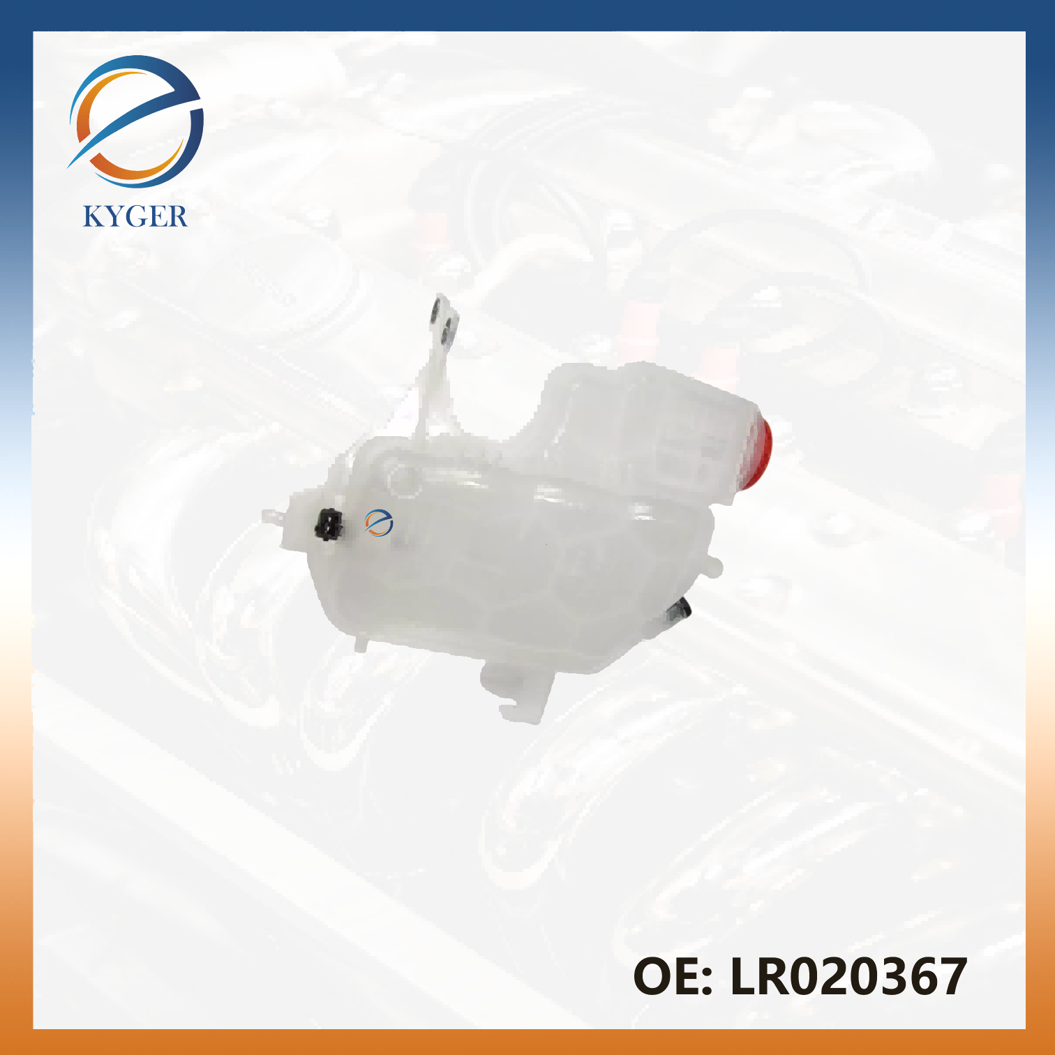 Expansion Tank LR020367 for Land Rover Discovery 4 L319 Range Rover Sport L320 3.0L 4.2L, 4.4L. 5.0L Engine