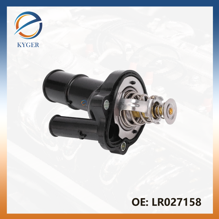 LR027158 Thermostat Housing for Land Rover Freelander2L359 Range Rover Evoque L538 Discovery Sport L550 2.0L Gas Engine