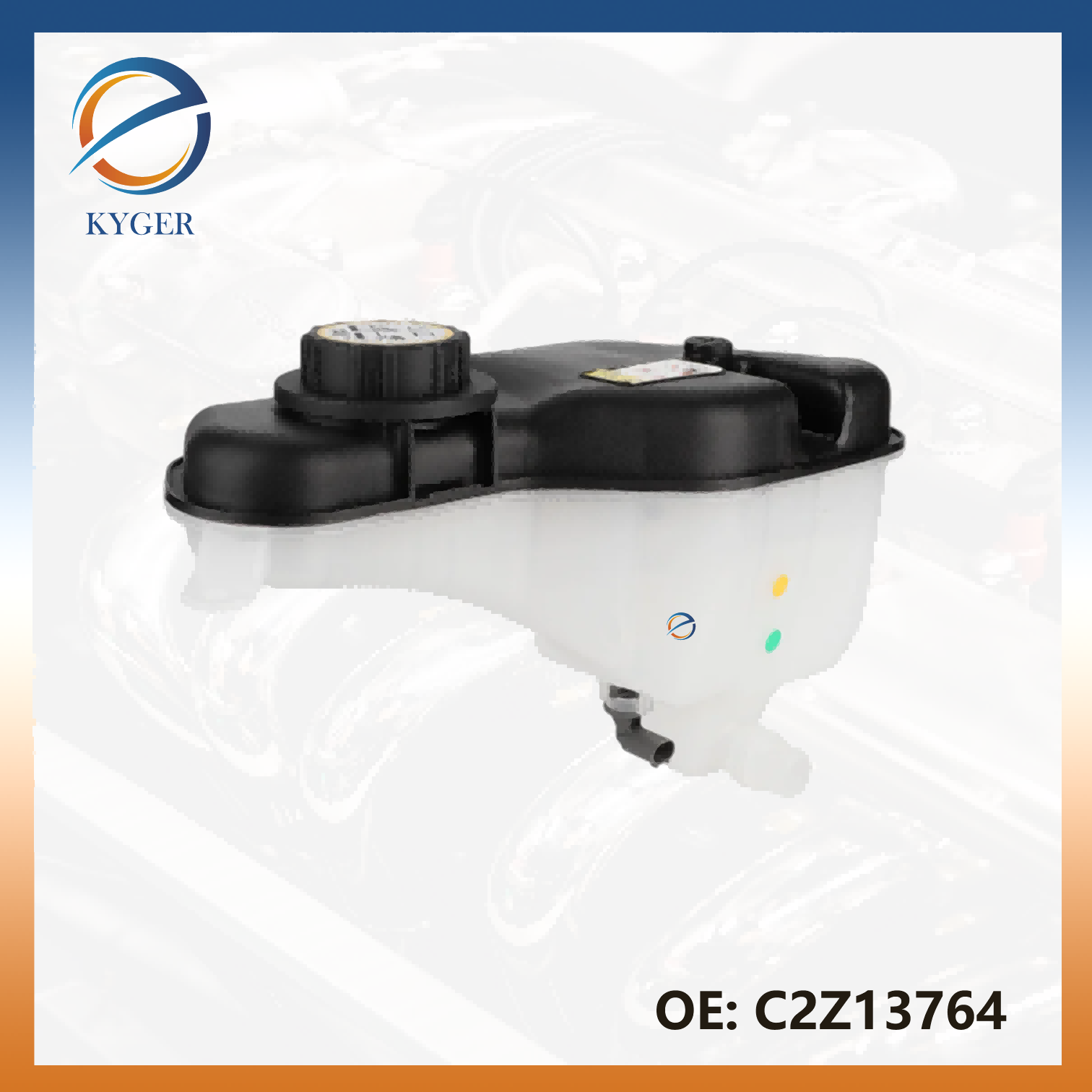 Engine Coolant Expansion Tank C2Z13764 C2C41899 for Jaguar XJ XF S-Type X200 X250 X350