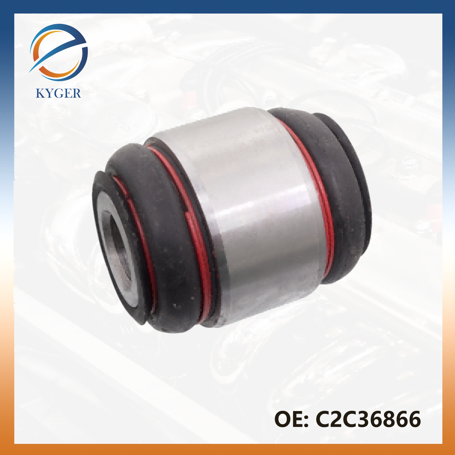 Suspension System Front Lower Straight Control Arm Bushing for Jaguar XF XK C2C36866 C2C18350 C2C12119